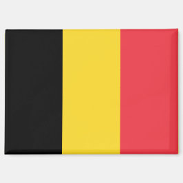 Nationale Vlag van België Rectangle Magnet