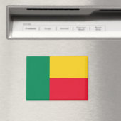 Nationale vlag van Benin Rechthoekige magneet (Insitu (Vaatwasser))