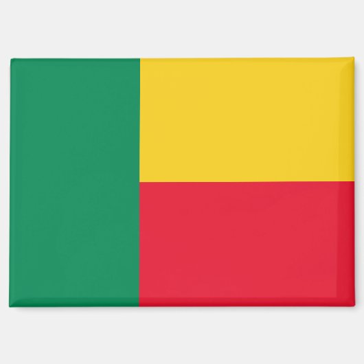 Nationale Vlag van Benin Rectangle Magnet (Voorkant)