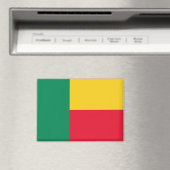 Nationale Vlag van Benin Rectangle Magnet (Insitu (Vaatwasser))