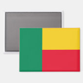 Nationale Vlag van Benin Rectangle Magnet (Voorkant / Achterkant)