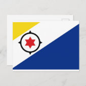 Nationale vlag van Bonaire Briefkaart (Voorkant / Achterkant)