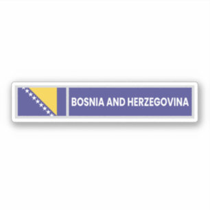 Nationale vlag van Bosnië en Herzegovina Sticker