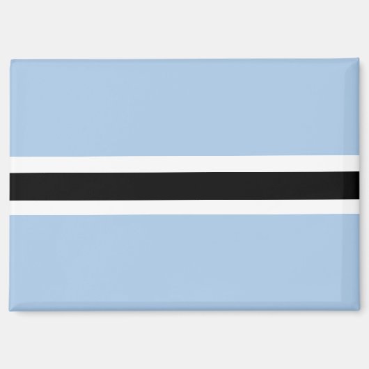 Nationale vlag van Botswana Rectangle magneet (Voorkant)