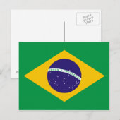 Nationale vlag van Brazilië Briefkaart (Voorkant / Achterkant)