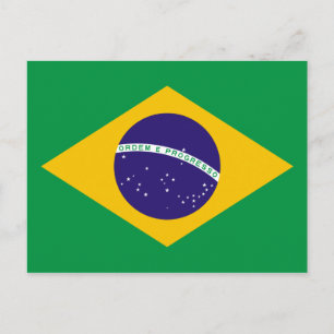 Nationale vlag van Brazilië Briefkaart