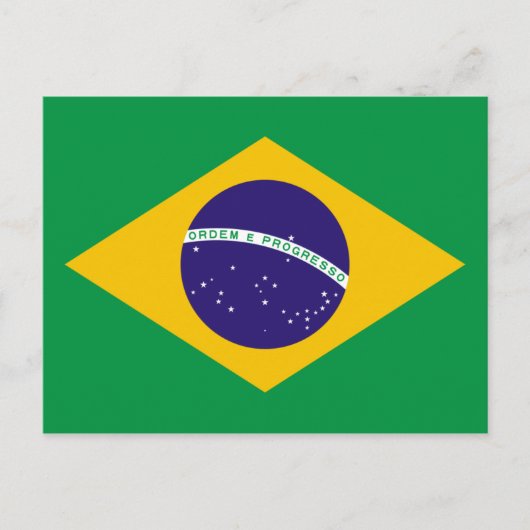 Nationale vlag van Brazilië Briefkaart (Voorkant)
