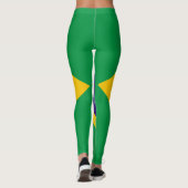 Nationale vlag van Brazilië Leggings (Achterkant)