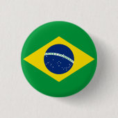 Nationale vlag van Brazilië Ronde Button 3,2 Cm (Voorkant)