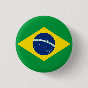 Nationale vlag van Brazilië Ronde Button 3,2 Cm