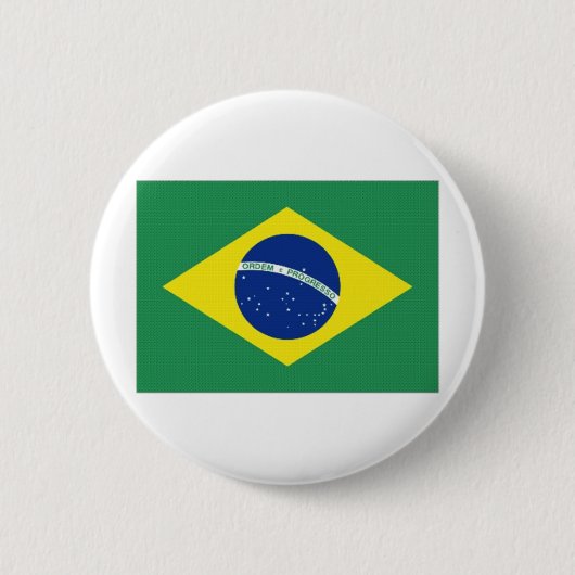 Nationale vlag van Brazilië Ronde Button 5,7 Cm (Voorkant)