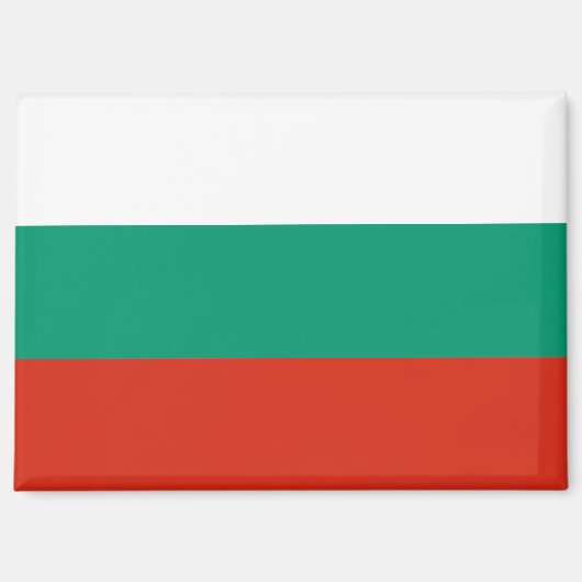 Nationale Vlag van Bulgarije Rectangle magneet (Voorkant)