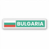 Nationale vlag van Bulgarije Sticker (Voorkant)