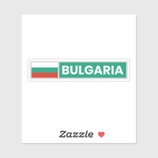 Nationale vlag van Bulgarije Sticker (Vel)