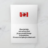 Nationale Vlag van Canada Dag Kaart (Binnen)