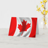 Nationale Vlag van Canada Dag Kaart (Gele Bloem)