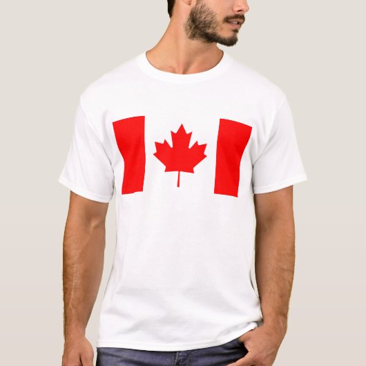 Nationale vlag van Canada - Drapeau du Canada T-shirt (Voorkant)