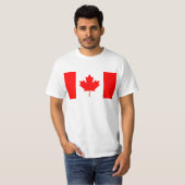Nationale vlag van Canada - Drapeau du Canada T-shirt (Voorkant volledig)