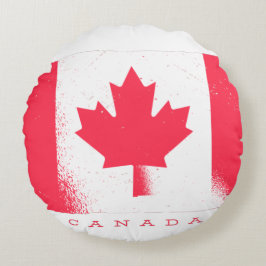 Nationale vlag van CANADA Rond Kussen