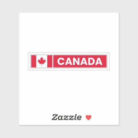 Nationale vlag van Canada Sticker (Vel)