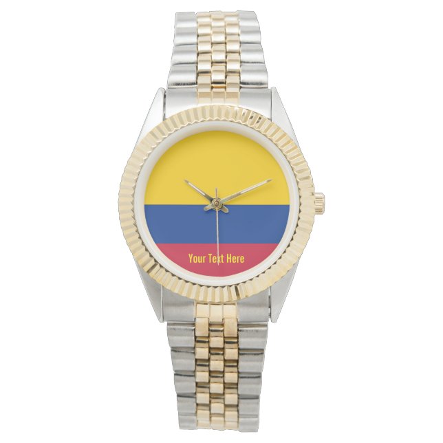 Nationale vlag van Colombia Horloge (Voorkant)