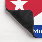 Nationale vlag van Cuba met Jouw naam Muismat (Hoek)