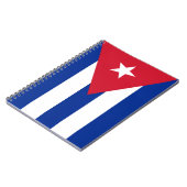 Nationale vlag van Cuba met Jouw naam Muismat Notitieboek (Linkerzijde)