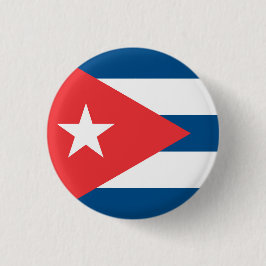 Nationale vlag van Cuba Ronde Button 3,2 Cm