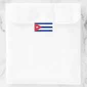 Nationale vlag van Cuba Ronde Sticker (Tas)