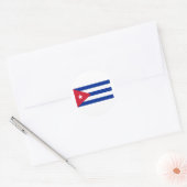 Nationale vlag van Cuba Ronde Sticker (Envelop)