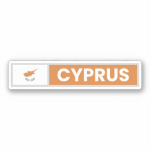 nationale vlag van cyprus sticker