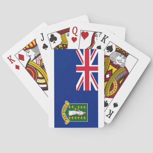 Nationale vlag van de Britse Maagdeneilanden Pokerkaarten (Achterkant)