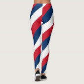 Nationale vlag van de Dominicaanse Republiek gestr Leggings (Achterkant)