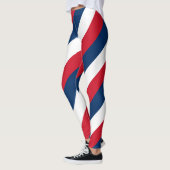 Nationale vlag van de Dominicaanse Republiek gestr Leggings (Links)