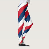 Nationale vlag van de Dominicaanse Republiek gestr Leggings (Rechts)