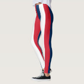 Nationale vlag van de Dominicaanse Republiek gestr Leggings (Links)