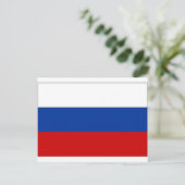Nationale vlag van de Russische Federatie Briefkaart (Staand voorkant)
