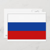 Nationale vlag van de Russische Federatie Briefkaart (Voorkant / Achterkant)