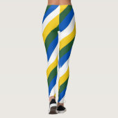 Nationale vlag van de Salomonseilanden gestript Le Leggings (Achterkant)