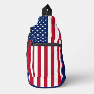 Nationale vlag van de Verenigde Staten van Amerika Sling Bag
