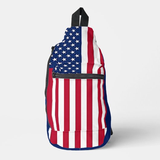 Nationale vlag van de Verenigde Staten van Amerika Sling Bag (Voorkant)