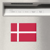Nationale Vlag van Denemarken Rectangle magneet (Insitu (Vaatwasser))