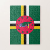 Nationale vlag van Dominica Legpuzzel (Verticaal)