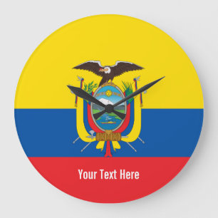 Nationale vlag van Ecuador Grote Klok