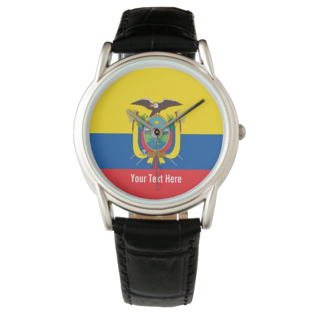 Nationale vlag van Ecuador Horloge (Voorkant)