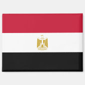 Nationale Vlag van Egypte Rectangle magneet (Voorkant)