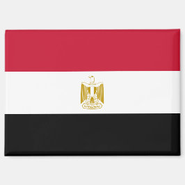 Nationale Vlag van Egypte Rectangle magneet
