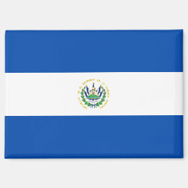Nationale Vlag van El Salvador Rectangle magneet