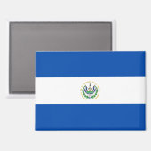 Nationale Vlag van El Salvador Rectangle magneet (Voorkant / Achterkant)