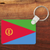 Nationale vlag van Eritrea Rechthoek Sleutelhanger (Voorkant)